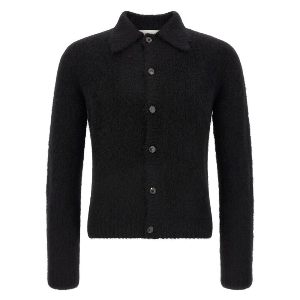 Dries Van Noten Black Wool Men's Cardigan